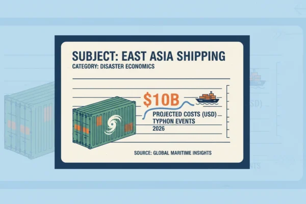 East Asia Shipping: $10B Typhoon Costs in 2026