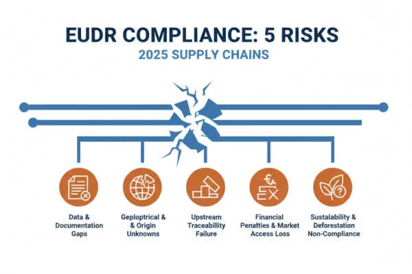 EUDR Compliance: 5 Risks for 2025 Supply Chains