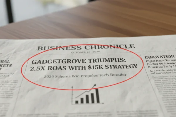 GadgetGrove’s 2026 Schema Win: 2.5x ROAS for $15K