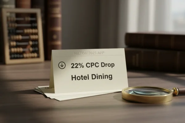 Hilton’s 2025 App: 22% CPC Drop in Hotel Dining